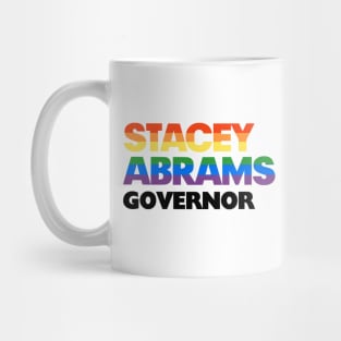 Stacey Abrams 2022 LGBT Rainbow Design: Stacy Abrams For Georgia Governor Mug